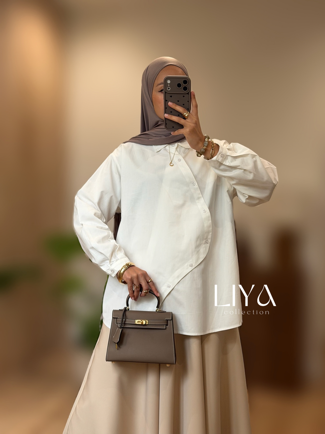 Chemise croisée en coton - Plusieurs coloris
