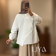 Chemise croisée en coton - Plusieurs coloris