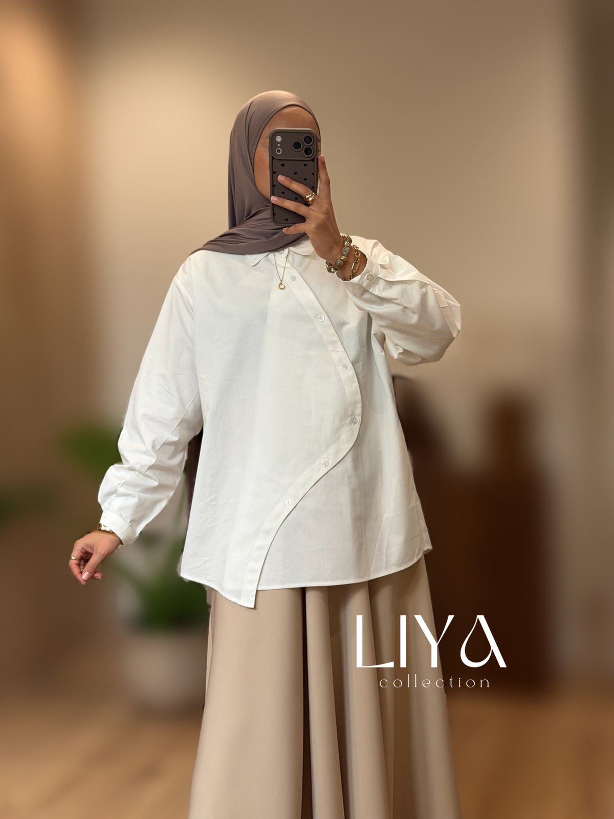 Chemise croisée en coton - Plusieurs coloris