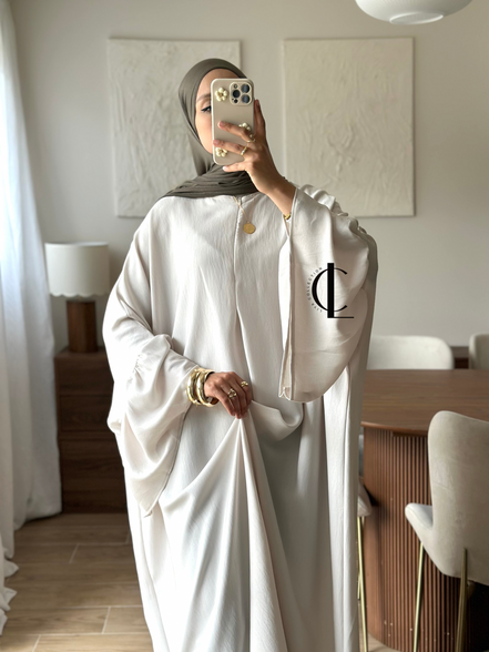 Abaya à zip "Maïssa" - Plusieurs coloris (Option allaitement)