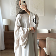 Abaya à zip 
