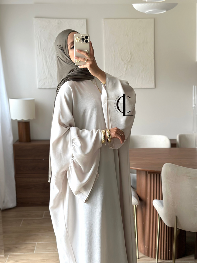 Abaya à zip "Maïssa" - Plusieurs coloris (Option allaitement)