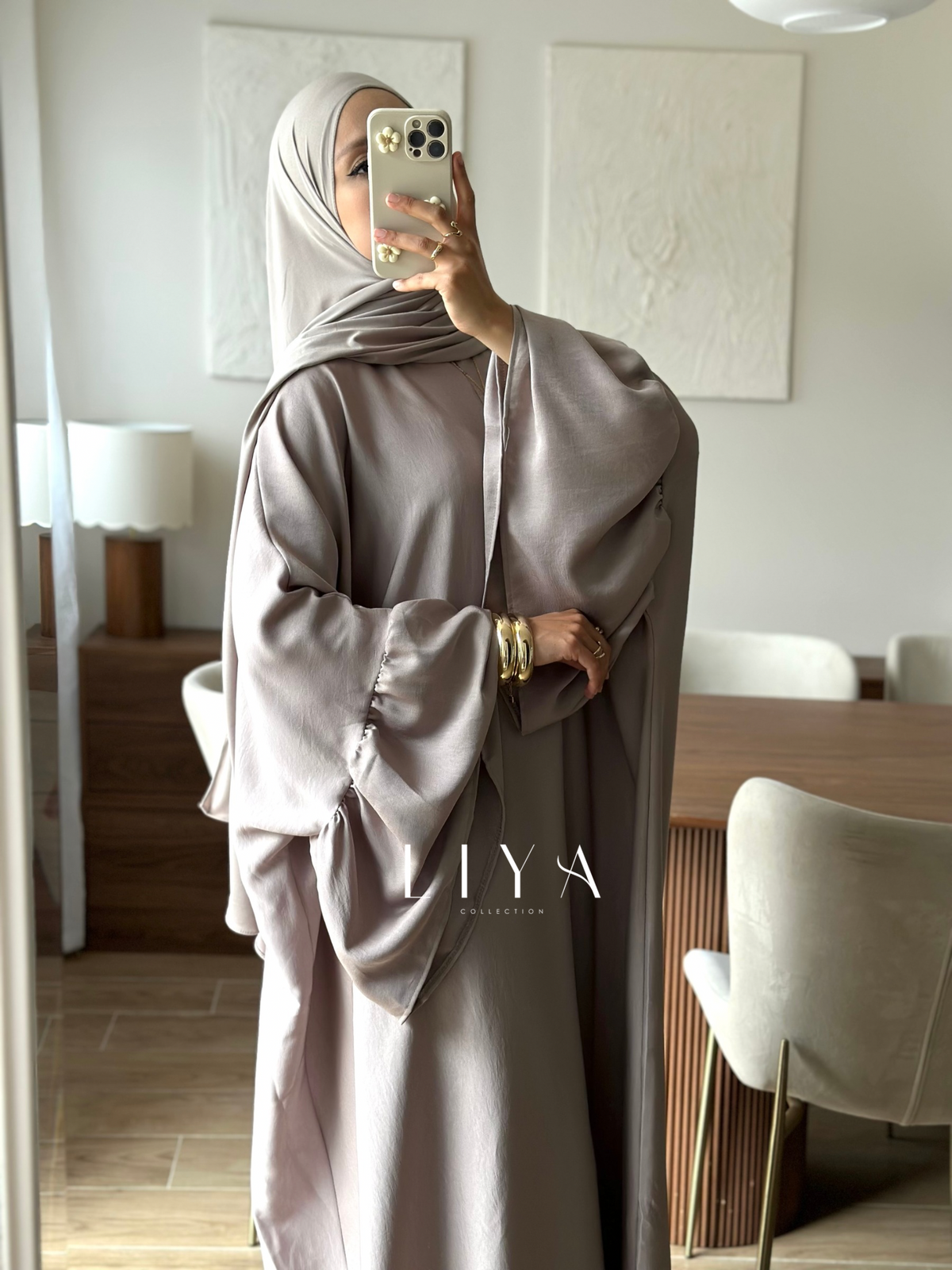 Abaya à zip 