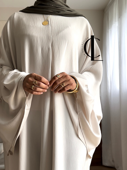 Abaya à zip "Maïssa" - Plusieurs coloris (Option allaitement)